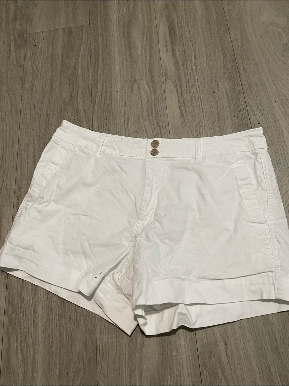 a new day White Mid-Rise Cotton Bermuda Shorts